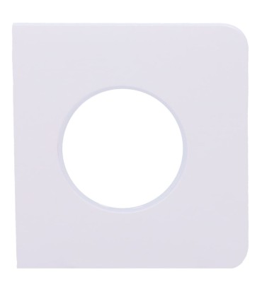 Cache latéral Ajax pour prise basique type F couleur blanc