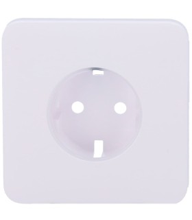 Ajax cover for basic type F socket white color