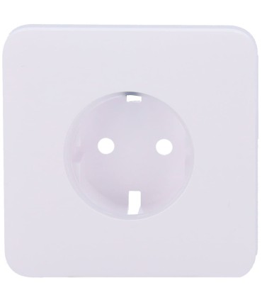 Cache Ajax pour prise basique type F couleur blanc