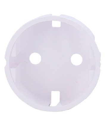 Cache Ajax pour prise basique type F couleur blanc