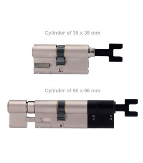 YALE-CYLINDER-ADJ - Cylindre Réglable Yale Linus à Double Embrayage