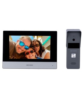 DS-KIS303-P - Kit d'interphone vidéo Technologie 4 fils avec TCP/IP et WiFi