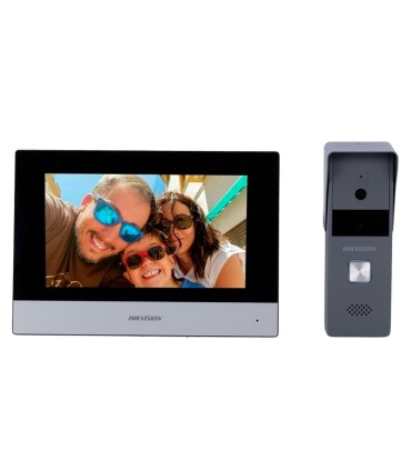 DS-KIS303-P - Kit de videoportero Tecnología 4 hilos con TCP/IP & WiFi