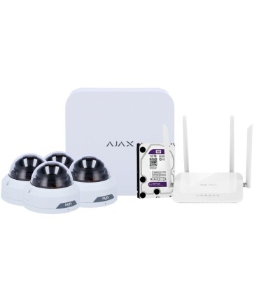 Kit NVR Ajax e telecamere Uniview