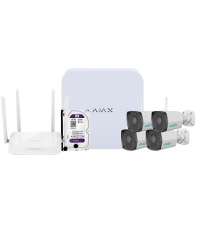 Kit NVR Ajax e telecamere Uniarch