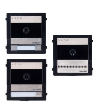 DS-KD7003EY-IME2 - Système de portier vidéo 2 fils HD en acier inoxydable Caméra 2 Mpx