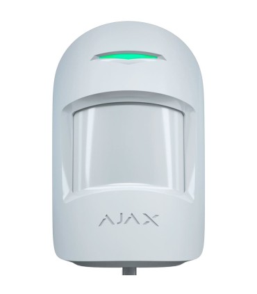 Detetor de movimento Ajax cableado de dupla tecnologia branco
