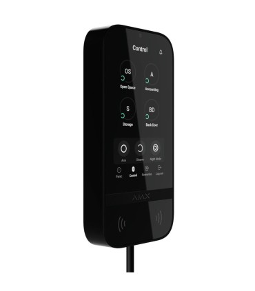 Tastiera con touch screen IPS e lettore RFID Colore nero Ajax Fibra