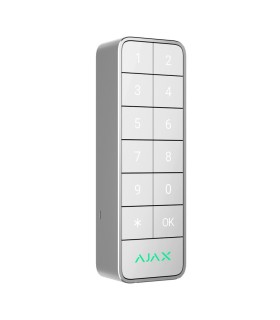 Ajax Superior KeyPad Outdoor Fibra Blanco — Teclado Táctil de Exterior con Lector DESFire®