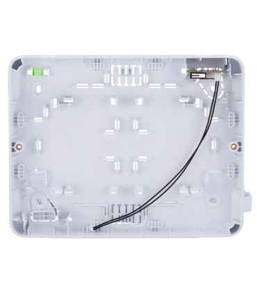 Housing with two spaces for fibra modules white colour