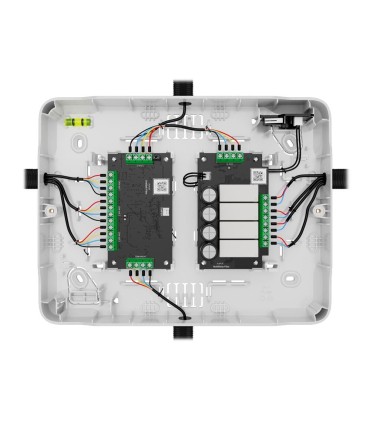 Housing with two spaces for fibra modules white colour