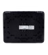 Housing with two spaces for fibra modules black colour