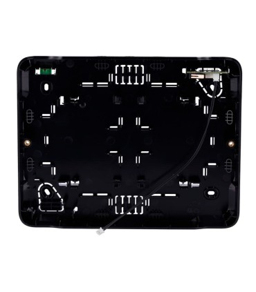 Housing with two spaces for fibra modules black colour