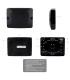 Housing with two spaces for fibra modules black colour