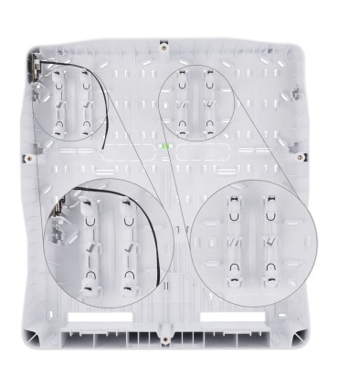 Suporte tipo A para módulos de fibra cor branco