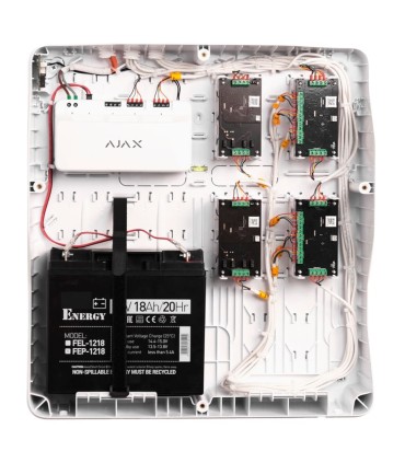 Carcasa con 8 ranuras para módulos Fibra Color	Blanco
