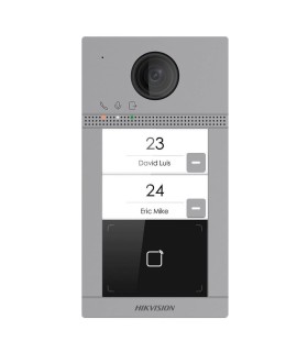 DS-KV8213-WME1(C)/Flush - Videoporteiro IP WiFi 2 apartamentos