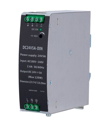 Source d'alimentation commuée Sortie DC 24 V 5 A / 120 W