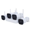 KIT114-B42W - Kit Vidéosurveillance Wi-Fi Uniview NVR 4 Canaux + 4 Caméras Bullet 2MP