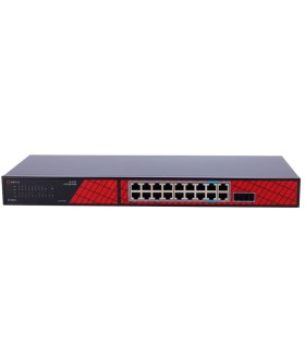Safire Switch Hi-PoE 16 puertos PoE + 2 SFP + 2 RJ45