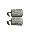 PACK 2 BATTERIES FOR SIREN MCS740 VISONIC