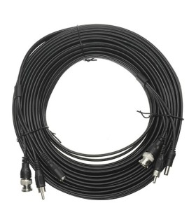 Cabo coaxial com audio e alimentação 20 metros