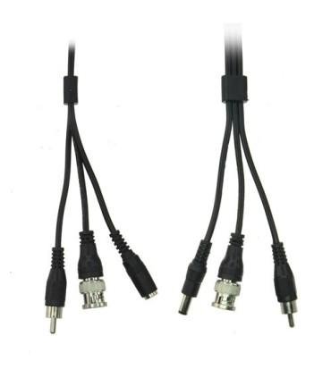 Coaxial cable with audio and power 20 meters