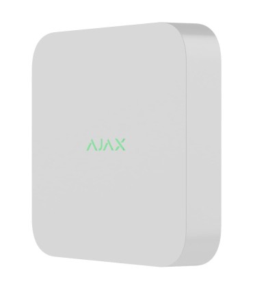 Enregistreur réseau AJAX 8 canaux, Alimentation 12 V, blanc