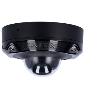 Cámara IP minidomo Ajax de 8MP, lente de 4mm, iluminación dual 15 m - Color Negra