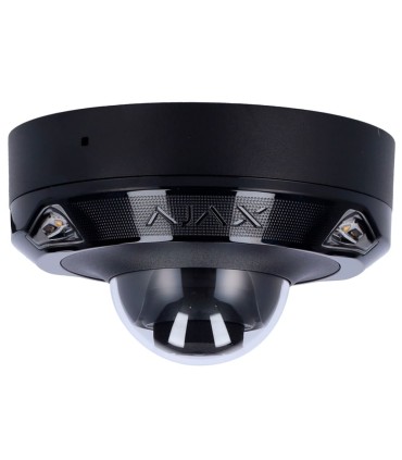Câmara IP 8 Megapixel Ajax com visão noturna por infravermelhos e luz branca de até 15 m - Cor Preto