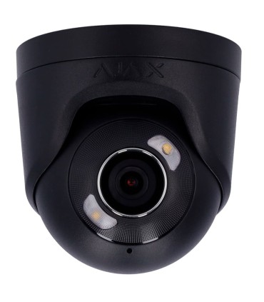 Caméra IP tourelle Ajax 5MP, objectif 2,8mm et double éclairage - Couleur noire