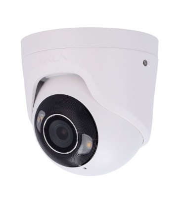 IP Turret 8 Megapixel Ajax IP Camera with IR vision and white light up to 50 m - White colour