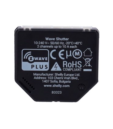 Controllo Tapparelle Z-Wave Shelly Wave Shutter