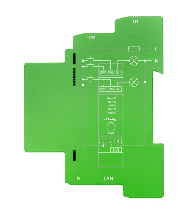 Dimmer Doble Profesional Shelly Pro Dimmer 2PM