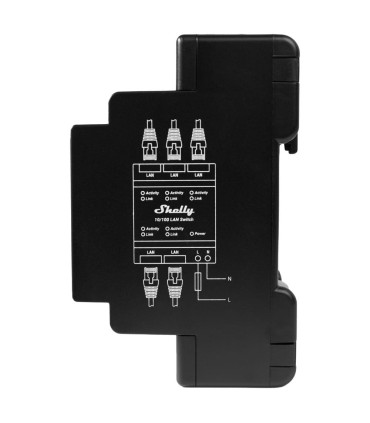 Switch Ethernet de Calha DIN Shelly LAN Switch