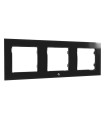 Placca Tripla Shelly Wall Frame 3 Nero