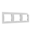 Placca Tripla Shelly Wall Frame 3 Bianco