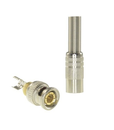 Connettore BNC per la saldatura con shrink sleeve