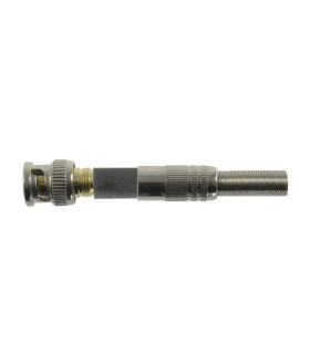 Conector BNC para soldar con manguito termoretráctil