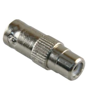 Conector BNC hembra a RCA hembra