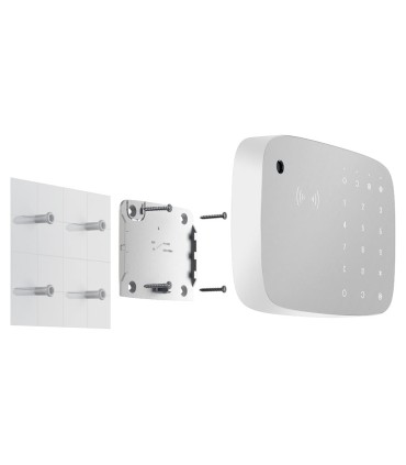 Ajax KeyPad Combi Branco — Teclado com Sirene Jeweller
