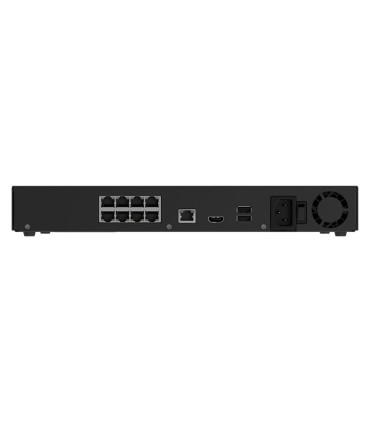 Ajax NVR H2D8PAC 8-Ch PoE Black — 4K IP NVR | Lisintec