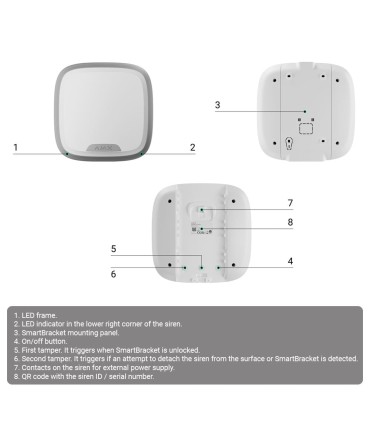Ajax Superior StreetSiren Plus Branco | Lisintec