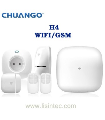 Sistema de alarme WIFI e GSM Chuango H4